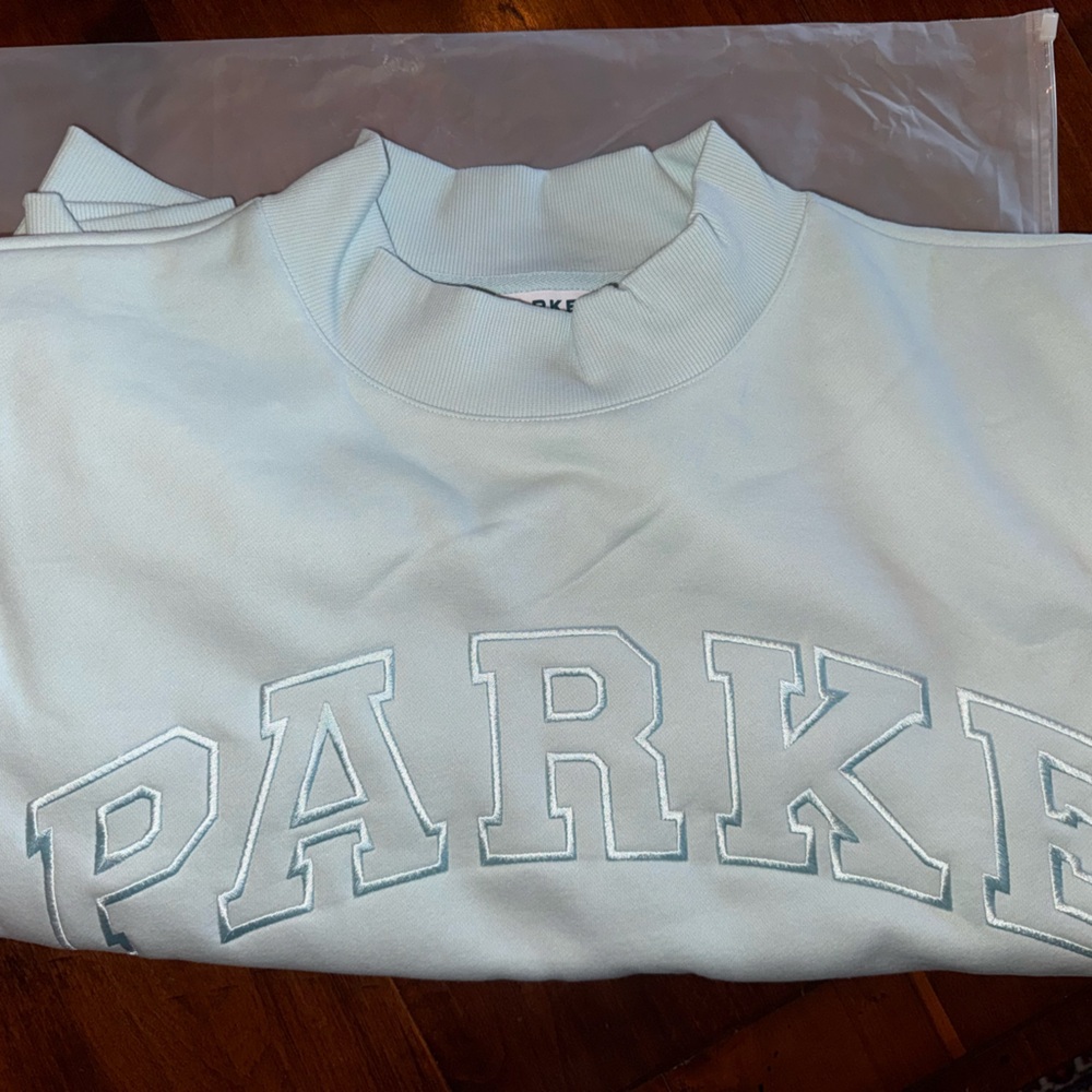 Parke Monochrome Varsity Mockneck Arctic